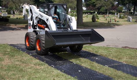 skid steer ground protection|gpm skid steer mat.